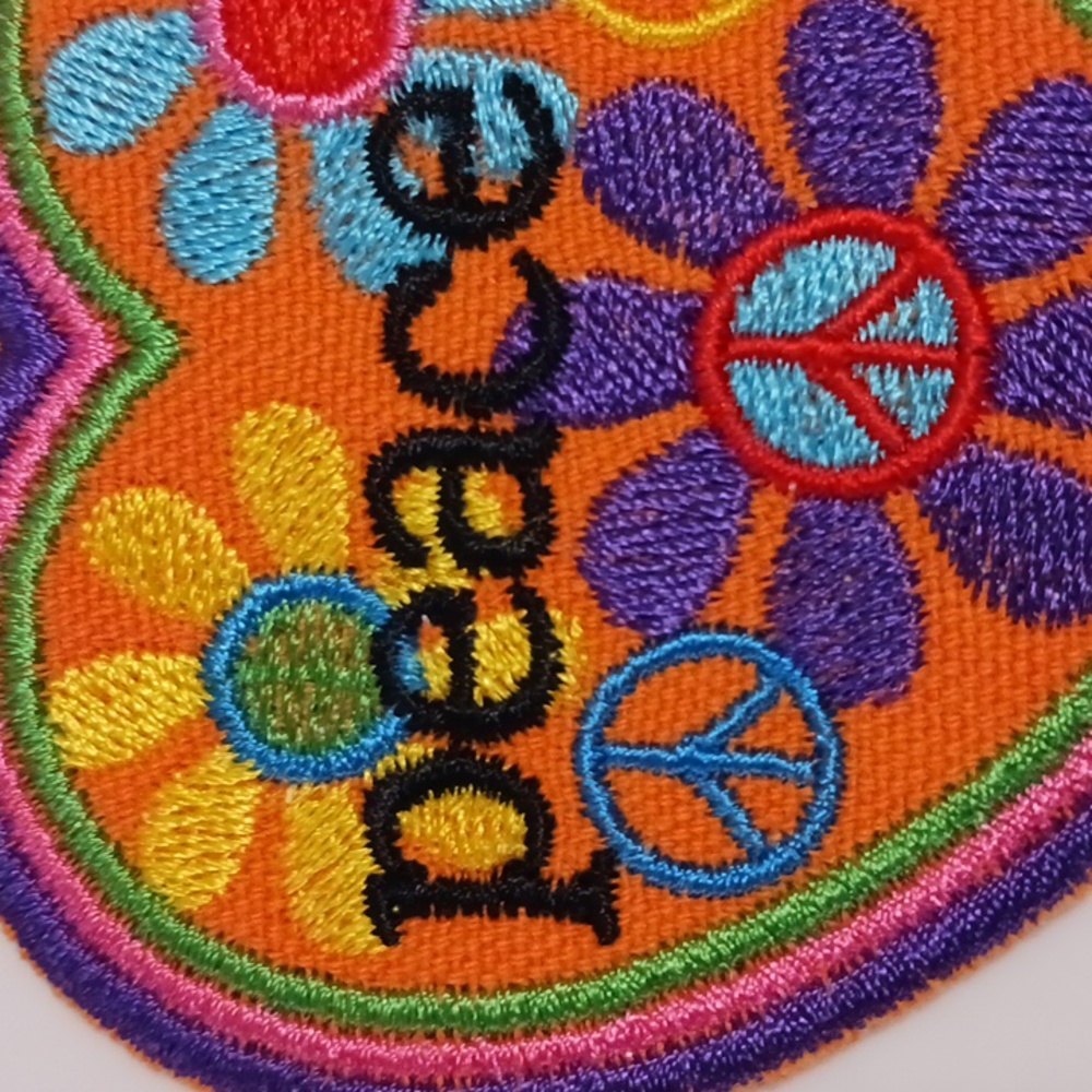 Peace Patch Embroidered Iron-On Patch - image 8